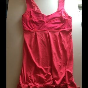 Lululemon hot pink sleeveless workout tank top